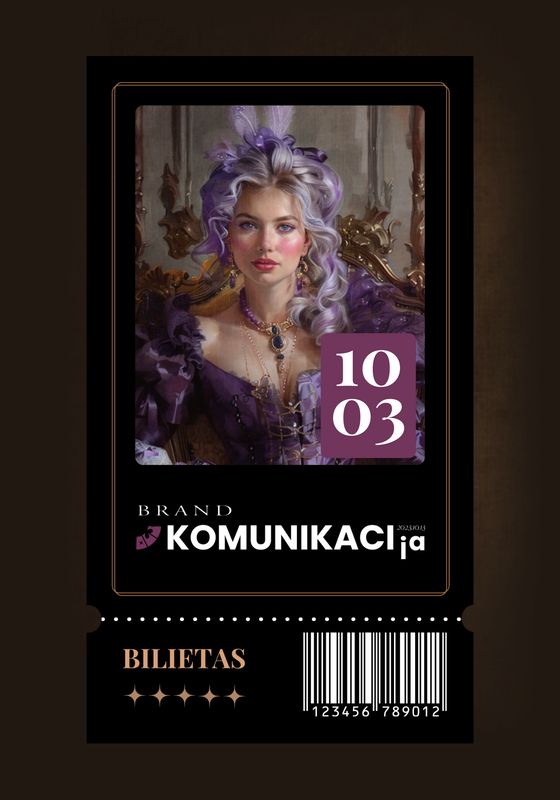 IŠANKSTINIS BILIETAS. KOMUNIKACIJOS diena