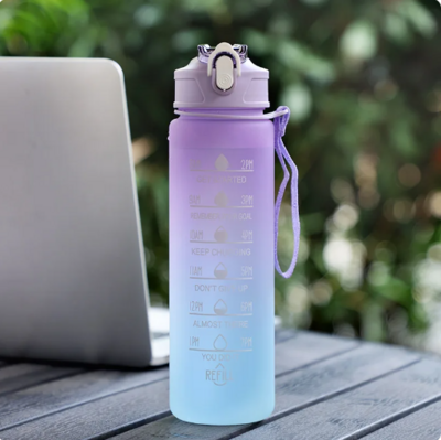900ML Water Bottle With Straw, Sport Water Bottle for Outdoors