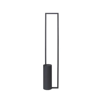Geometrische Stehlampe / Schwarz / LED-Lampe