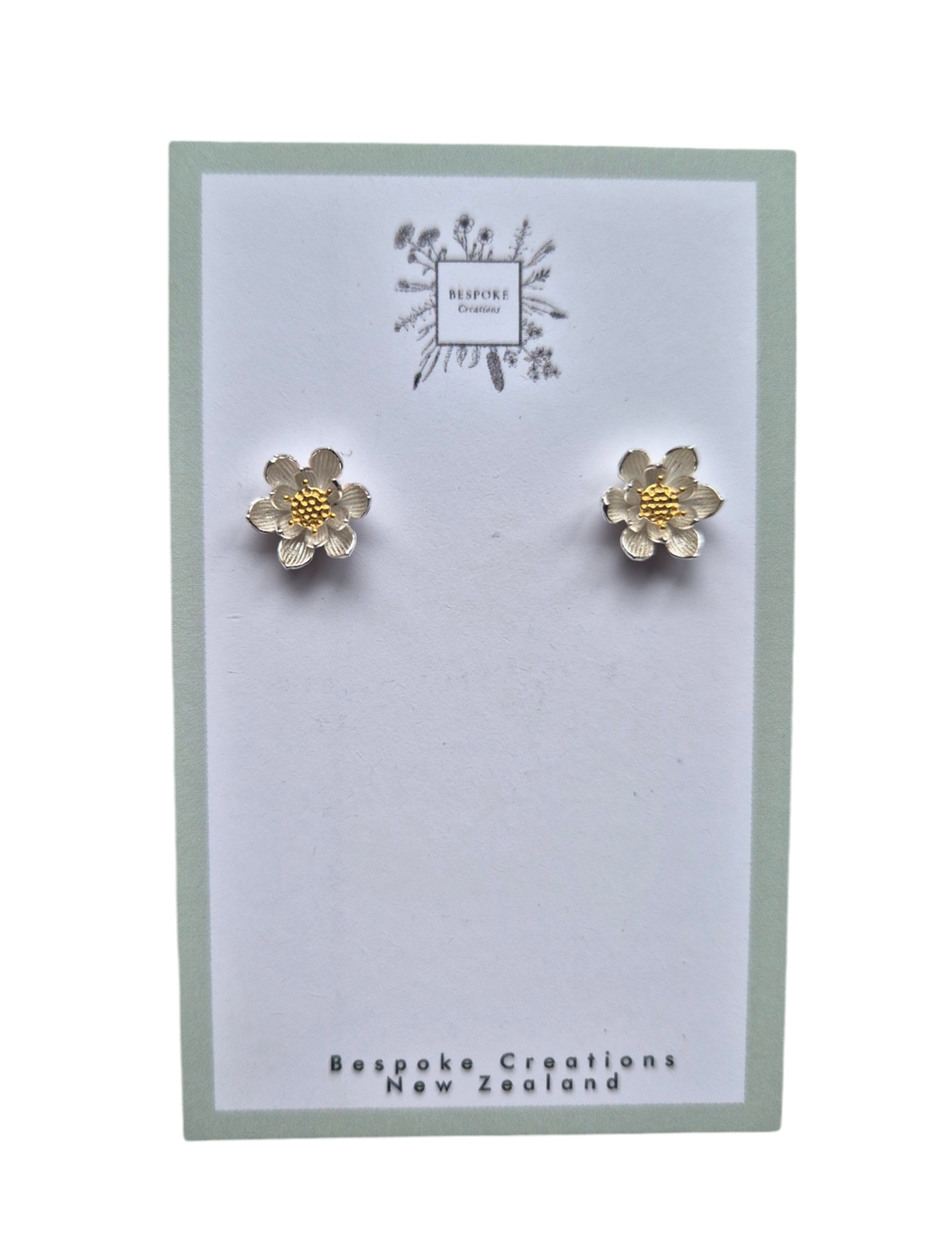 Sterling silver Lotus earrings