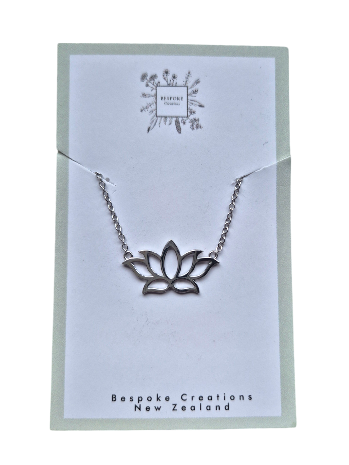 Sterling silver Lotus necklace