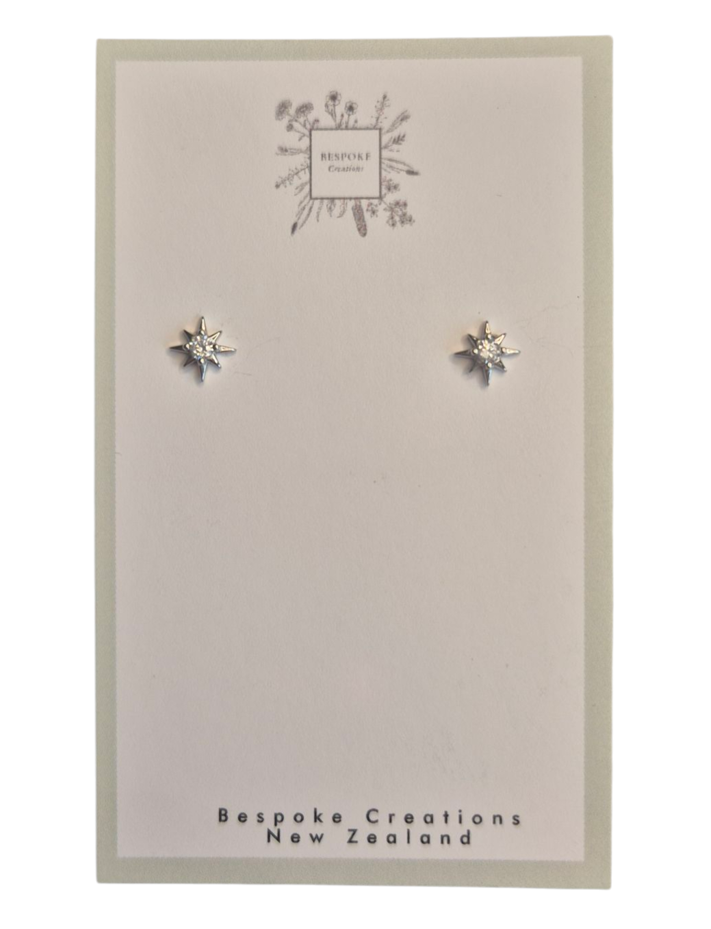 Sterling silver star studs