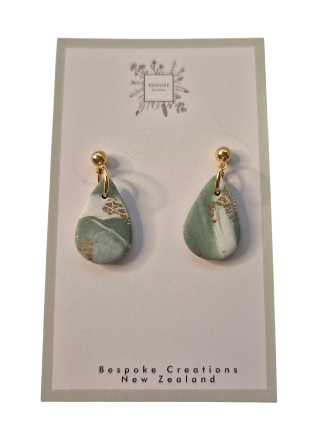 Marble Teardrop- Sage