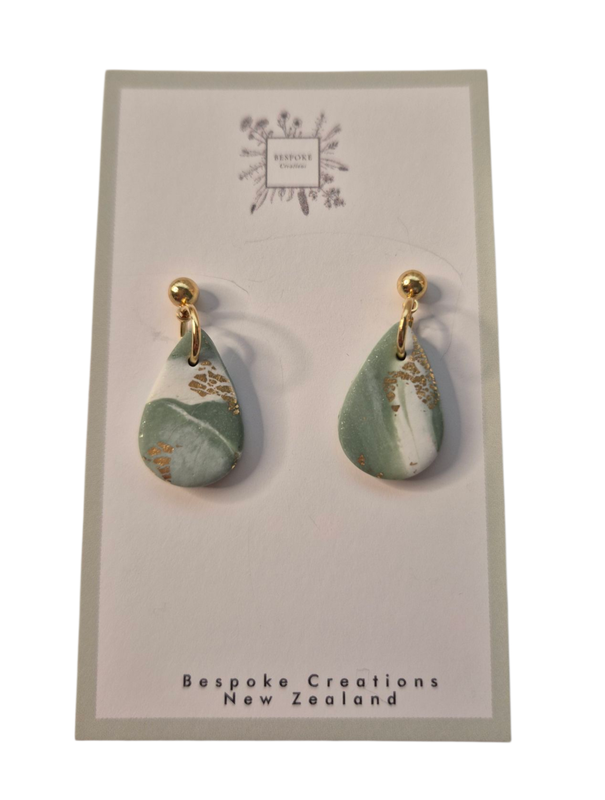 Marble Teardrop- Sage