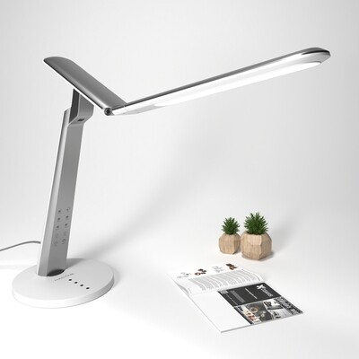 (White-Silver) Desk Lamp