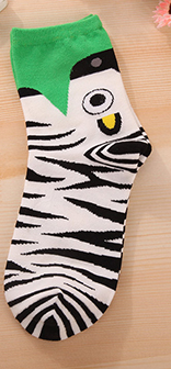 Animals in the Safari Zebra Women&#39;s Ankle Socks