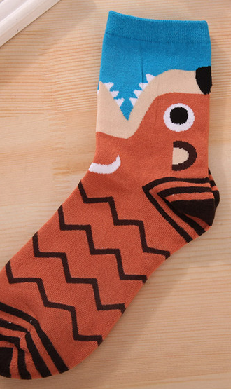Animals in the Safari Hyena Women Ankle Socks