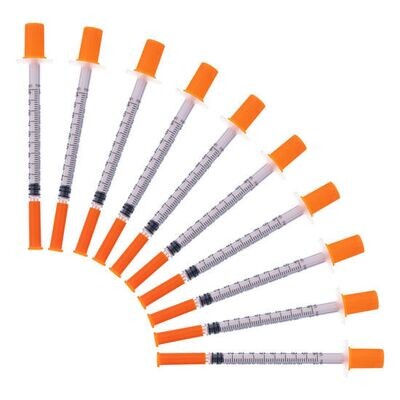 (20) Pack | U100 Syringe 30G x 5/16" 8mm | 1mL/cc