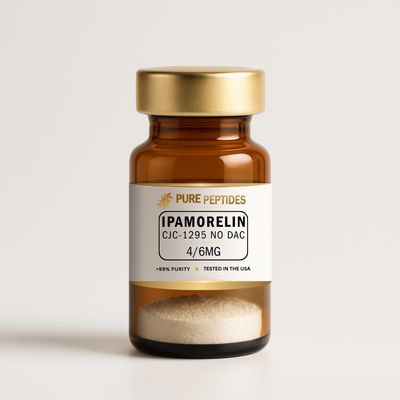 Ipamorelin and CJC-1295 no DAC 4mg/6mg blend vial for synergistic GHRH and GHRP pathway research