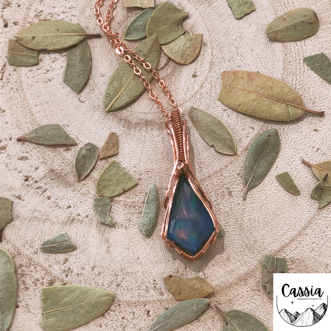 COPPER AURA OPAL EMPOWERED NECKLACE