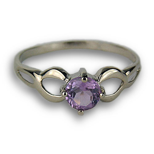 Genuine Amethyst Ring Sterling Silver Size 9