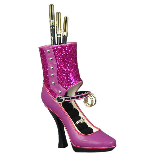 Red Rose Boot Jewelry and Accessories Holder