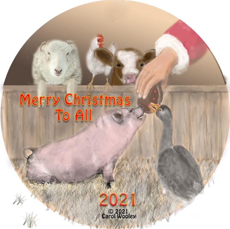 Santa in the Barn