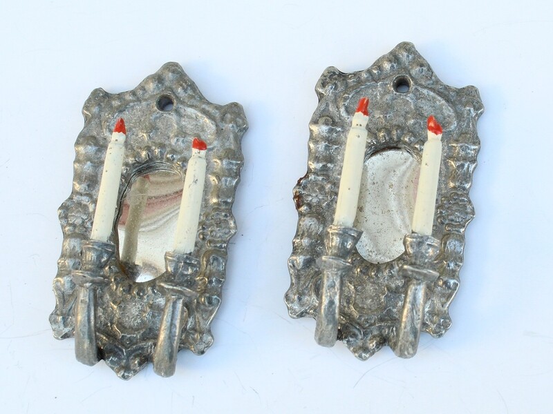 Soft Metal Wall Mount Two Candle Holder
