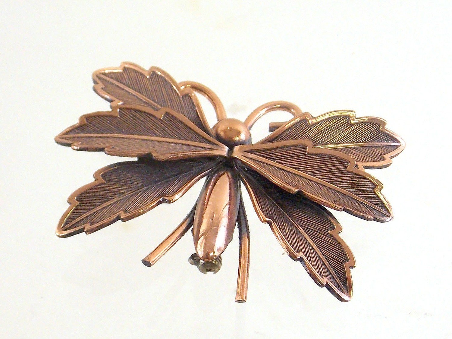 Vintage Copper Butterfly Pin Bell Trading Post