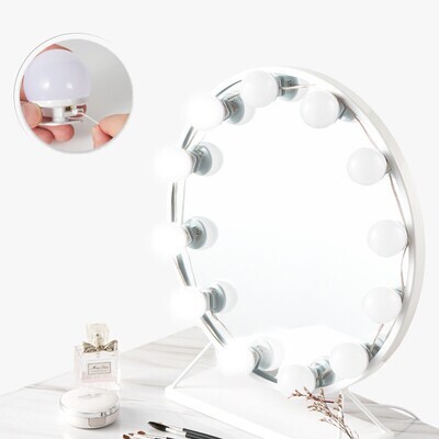 LED Makeup Mirror Light Bulbs USB Hollywood Make Up Lamp Vanity Lights