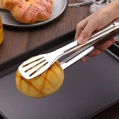Stainless Steel Food Tongs Anti Heat Barbecue Bread Clip