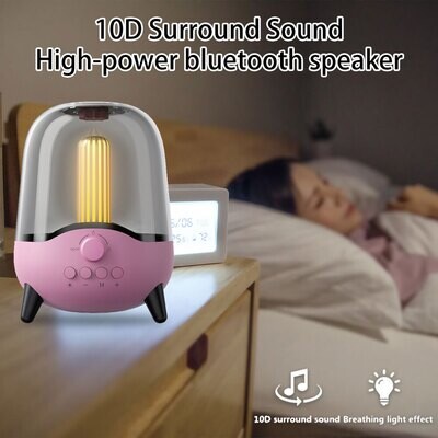 LED Night Light Wireless Stereo Bluetooth Speaker Desk Lamp