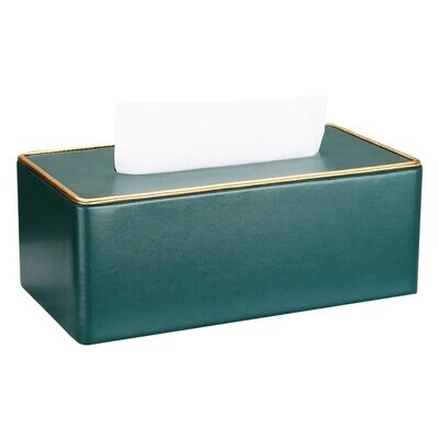 Marble Towel Dispenser Faux Leather Tissue Box Cover Holder