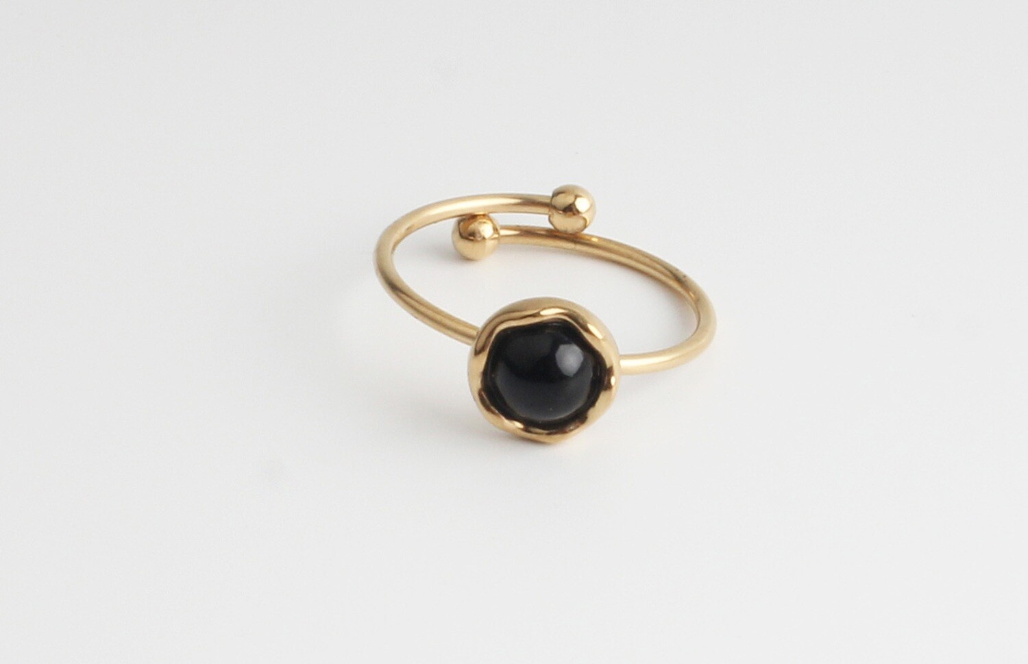 Ring &quot;Botsy&quot;, Kleur: Goud/Zwart