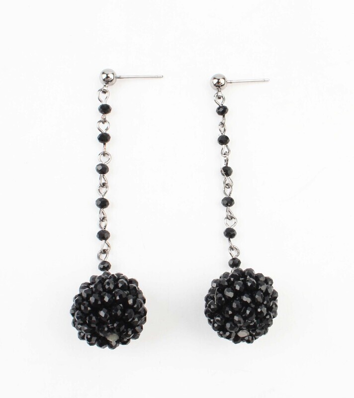 Oorbel &quot;Strass ball&quot;