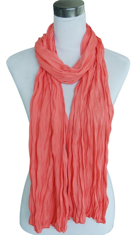Sjaal &quot;Uni Jersey S&quot; koraal rood