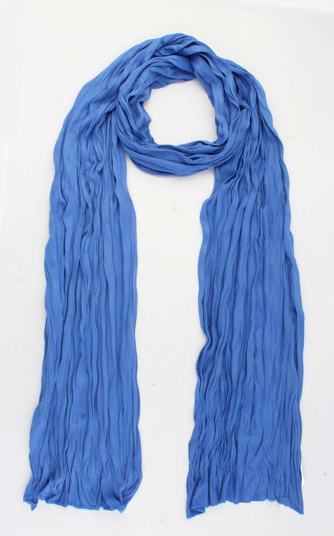 Sjaal "Uni Jersey S" licht kobalt blauw