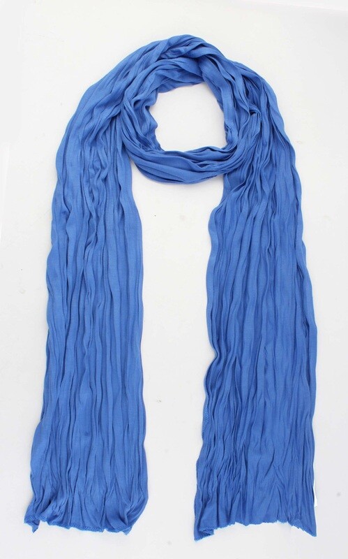 Sjaal &quot;Uni Jersey S&quot; licht kobalt blauw