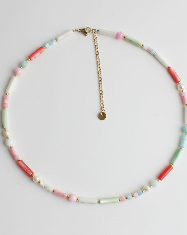 Ketting &quot;Sabin&quot; multi kleur