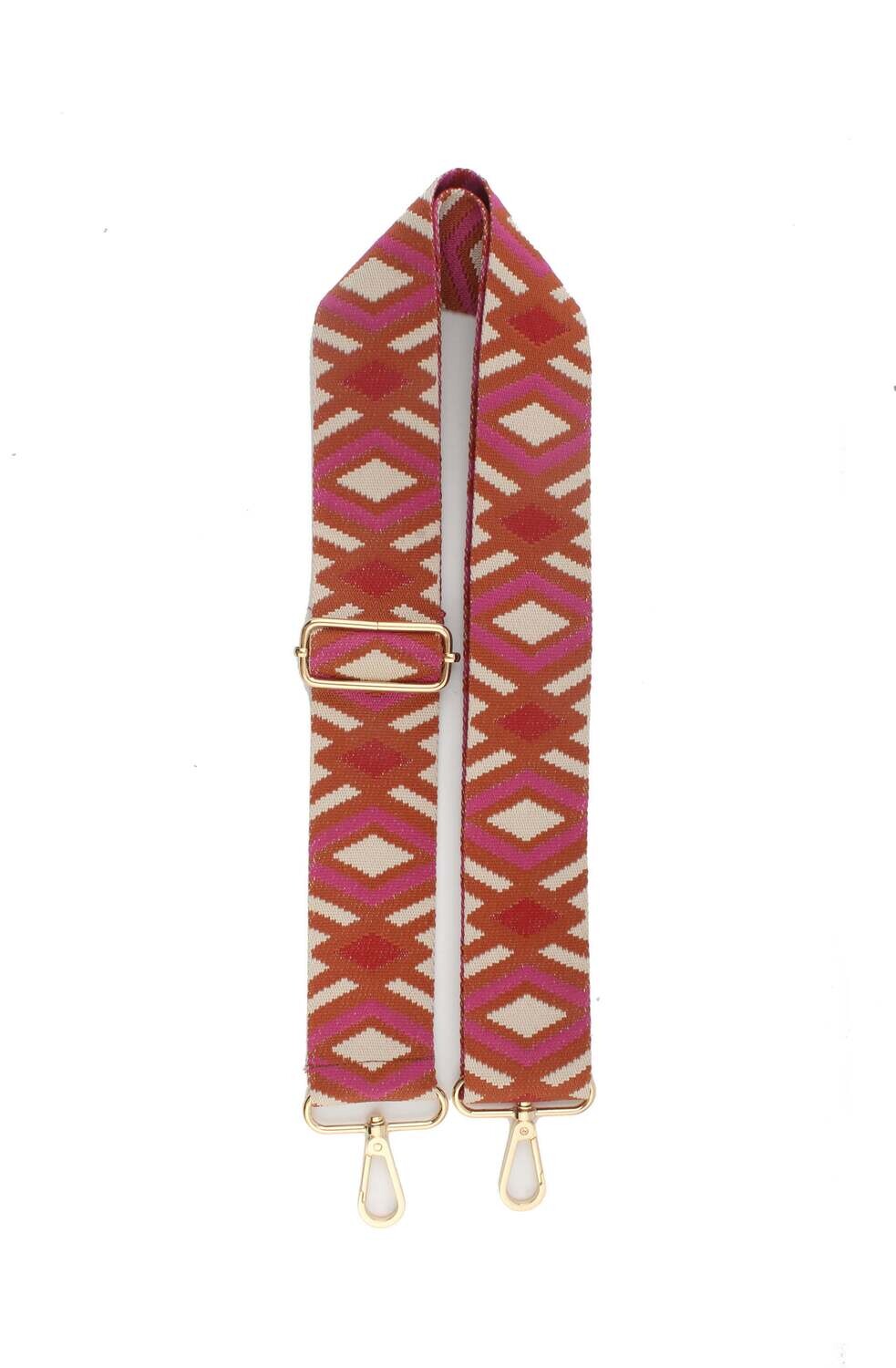 Draagriem voor tassen &quot;Marliene&quot;, Kleur: Goud/Oranje