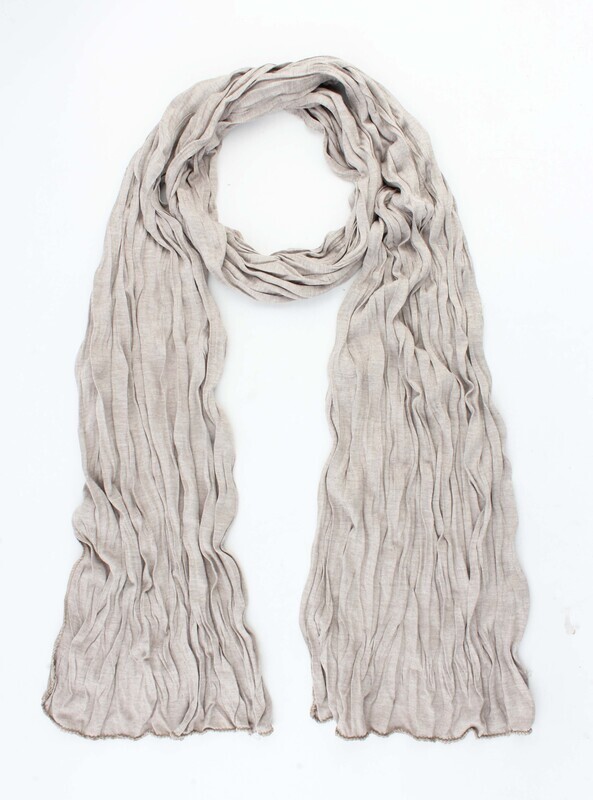 Sjaal &quot;Uni Jersey S&quot; taupe melee