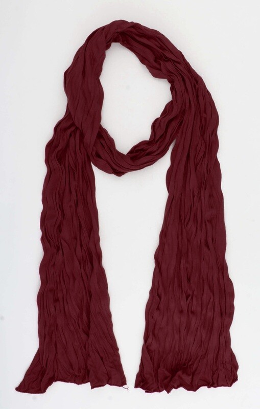 Sjaal &quot;Uni Jersey S&quot; donker rood