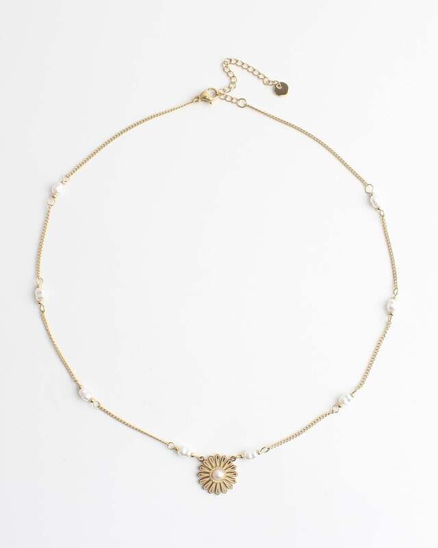Ketting &quot;Rianne bloem&quot;