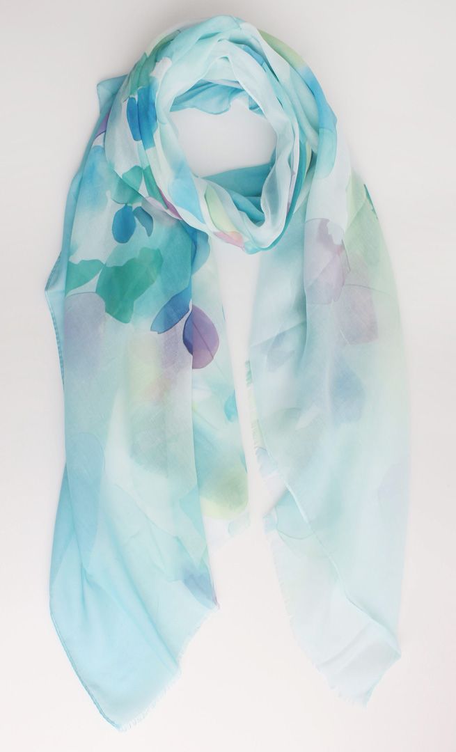 Sjaal &quot;Lonneke&quot;, Kleur: Blauw