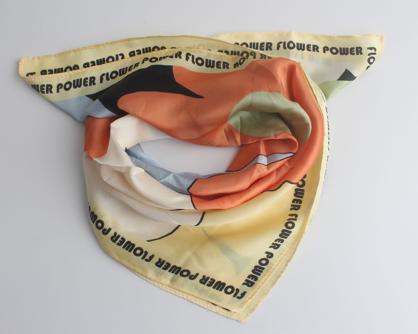 Bandana &quot;Krysta bloem&quot;, Kleur: Geel