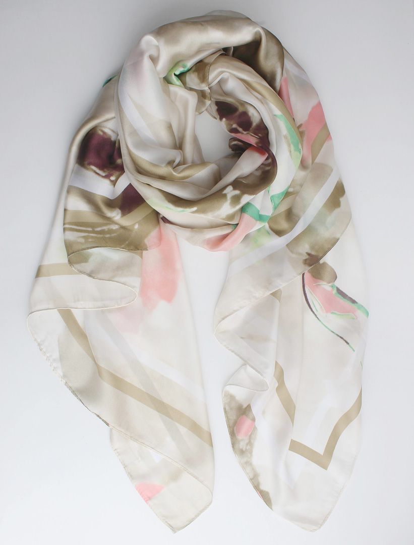 Sjaal &quot; Nova bloem&quot;, Kleur: Beige