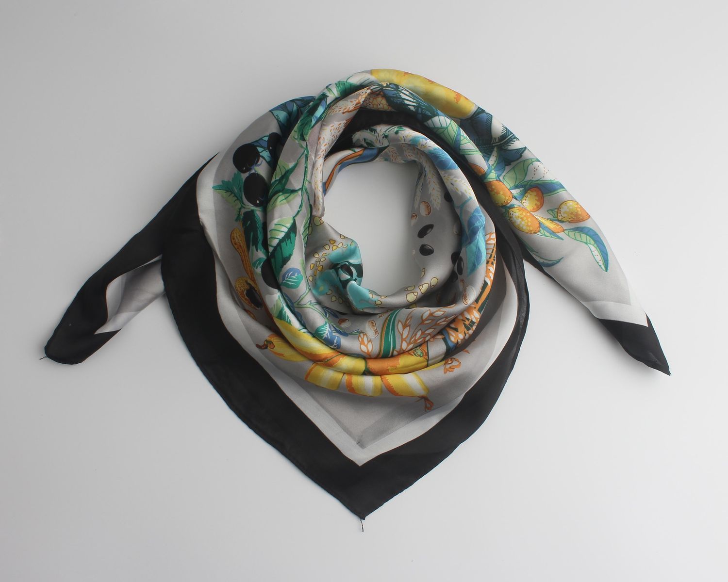 Bandana "Dominique fruit", Kleur: Zwart