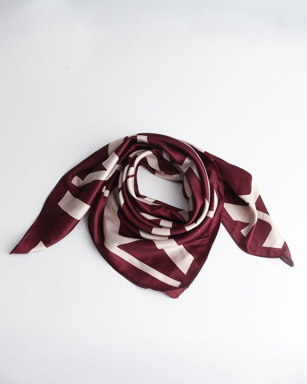 Bandana "Letter" bordeaux rood