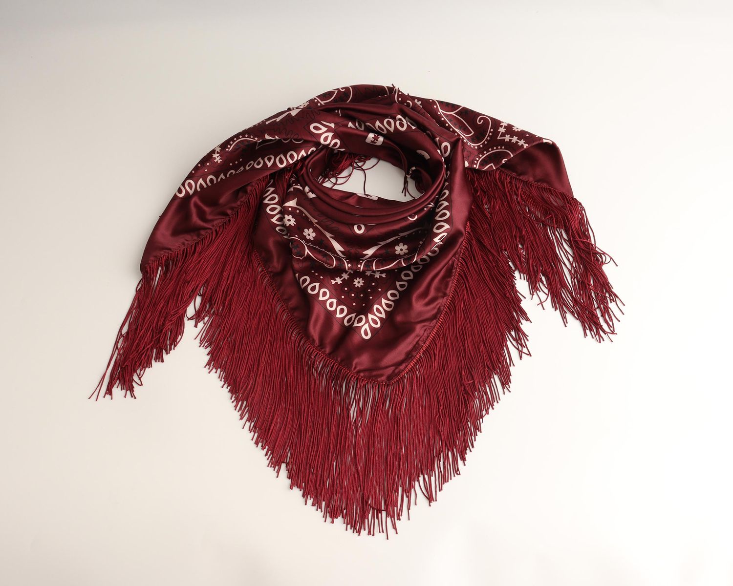 Bandana "Paisley franje"