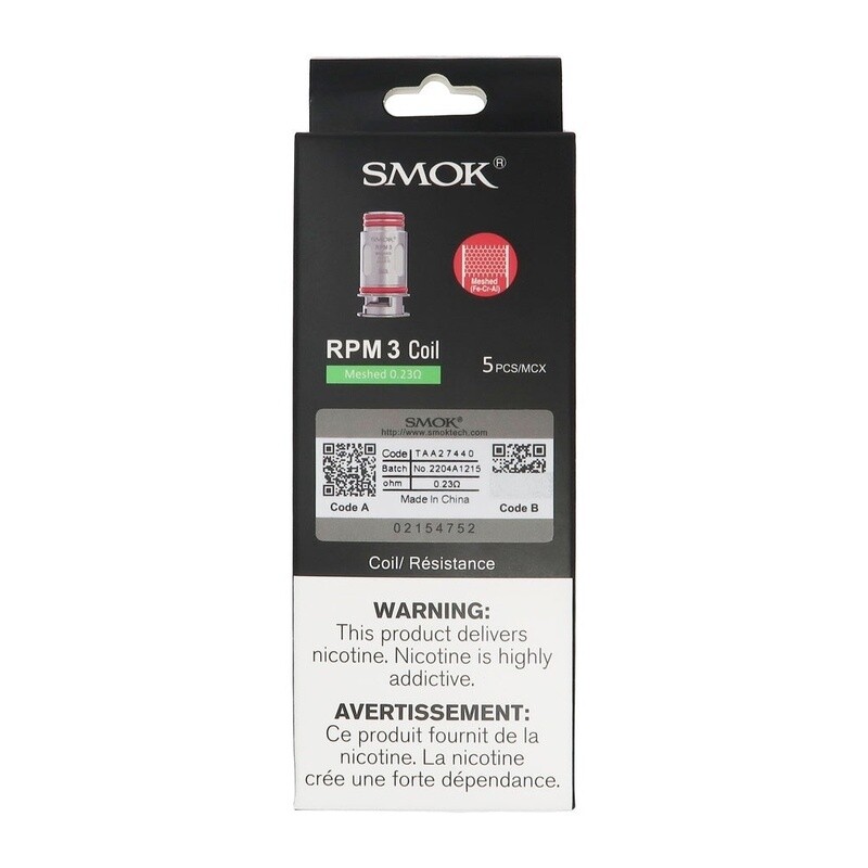 SMOK - RPM 3 Replacement Coils (5 Pack)