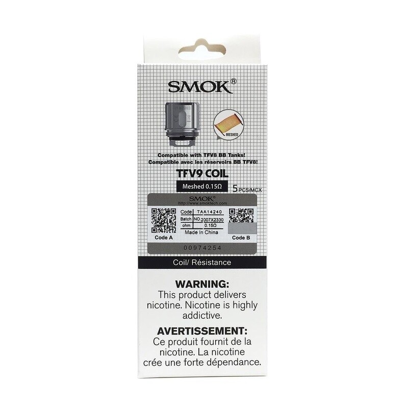 SMOK - TFV9 Replacement Coils (5 Pack)