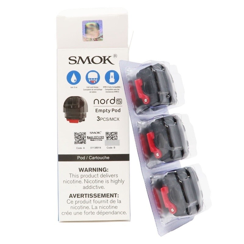 SMOK - Nord 5 Replacement Pods [CRC] (3 Pack)