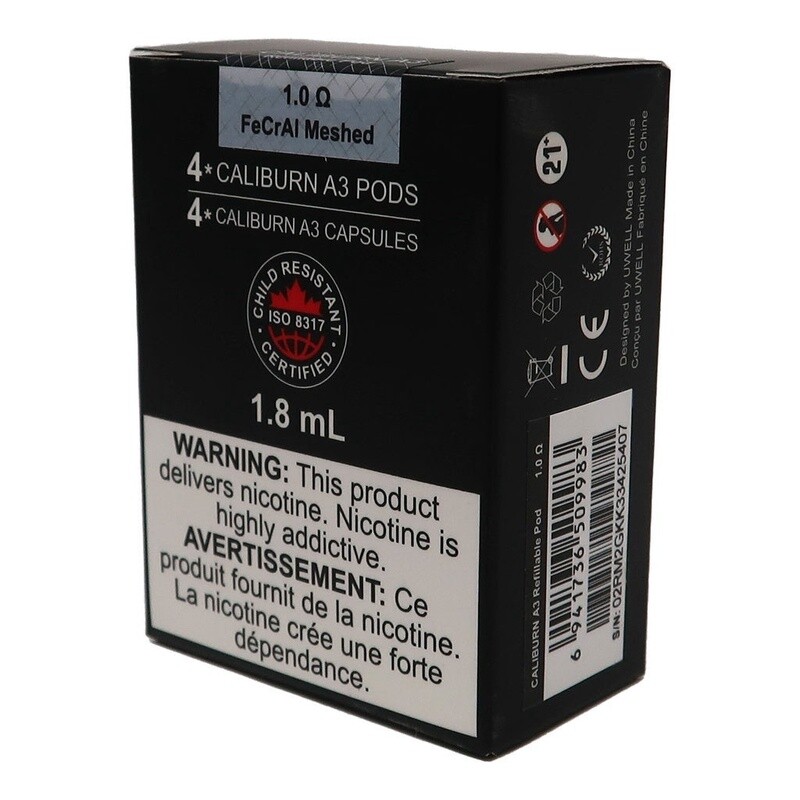 Uwell - Caliburn A3 Replacement Pods [CRC] (4 Pack)