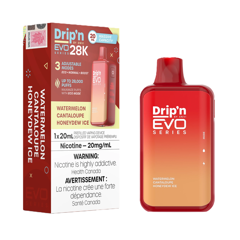 Drip&#39;n EVO 28K  - Watermelon Cantaloupe Honeydew lce