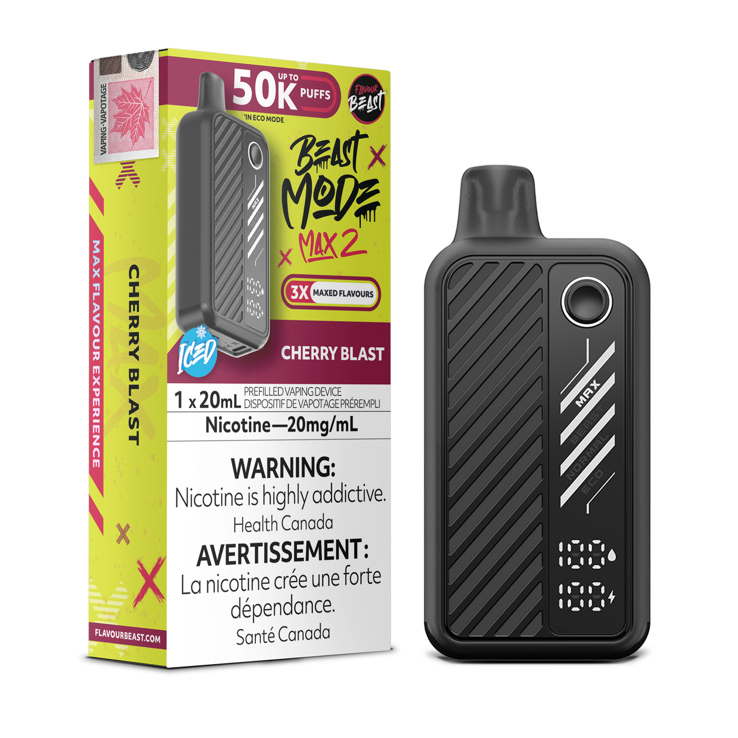 Flavour Beast Beast Mode Max 2 50K - Cherry Blast