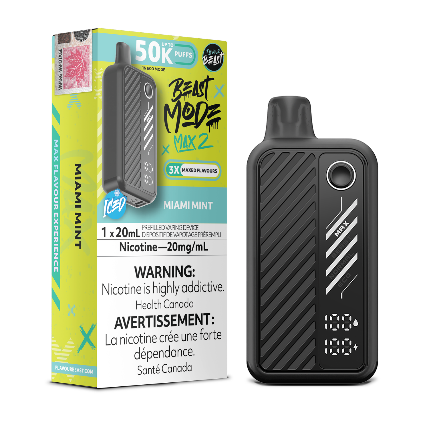 Flavour Beast Beast Mode Max 2 50K - Miami Mint