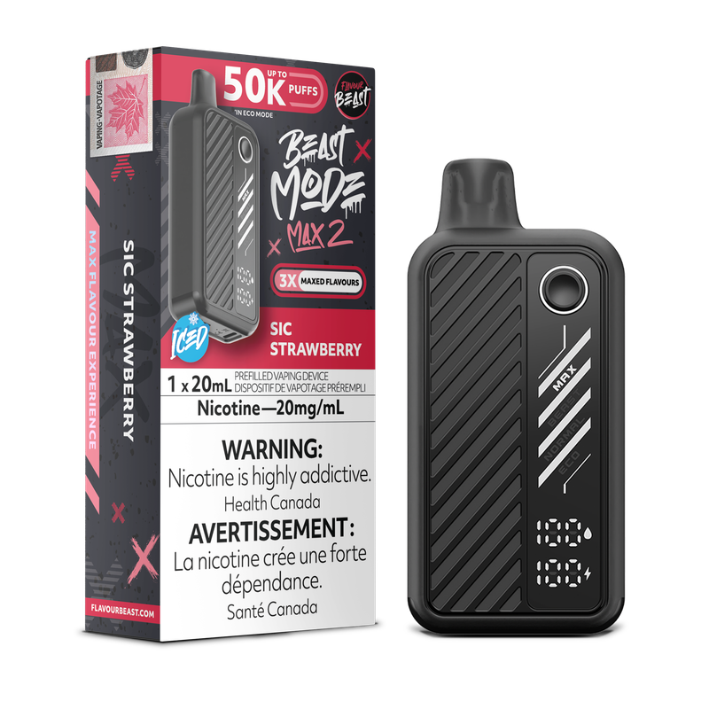 Flavour Beast Beast Mode Max 2 50K - Sic Strawberry