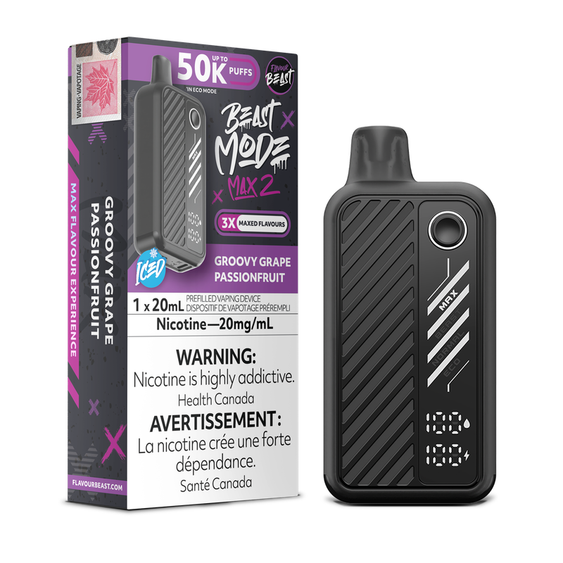 Flavour Beast Beast Mode Max 2 50K - Groovy Grape Passionfruit