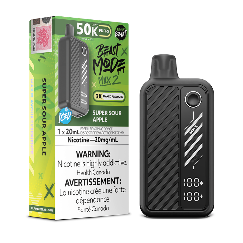 Flavour Beast Beast Mode Max 2 50K - Super Sour Apple