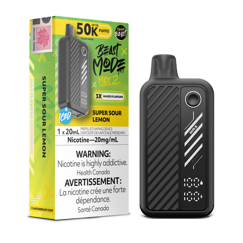 Flavour Beast Beast Mode Max 2 50K - Super Sour Lemon